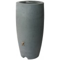 Algreen Products Athena Rain Barrel, 80-Gallon, Charcoal Stone