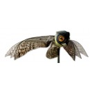 Bird-X Prowler Owl Decoy with Moving Wings Realistic Bird Scare