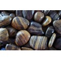 Exotic PSS1030 Polished Pebble, Striped, 5 Pounds, 1/2-Inch to 1-Inch