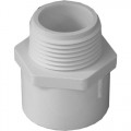 Genova Products 30410CP 1-Inch Male Iron Pipe PVC Pipe Adapter Slip by Male Iron Pipe Thread - 10 Pack