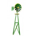 Outdoor Water Solutions BYW0128 Small Green and Yellow Powder Coated Backyard Windmill