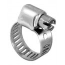 Pro Tie 33202 SAE Size 8 Range 1/2-Inch-13/16-Inch Mini All Stainless Hose Clamp, 10-Pack