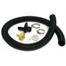 Algreen 81052 Rain Barrel Deluxe Diverter Kit Black