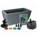 Algreen Manhattan Contemporary Slate Patio and Deck Pond Water Feature Kit with Light, 50-Gallon