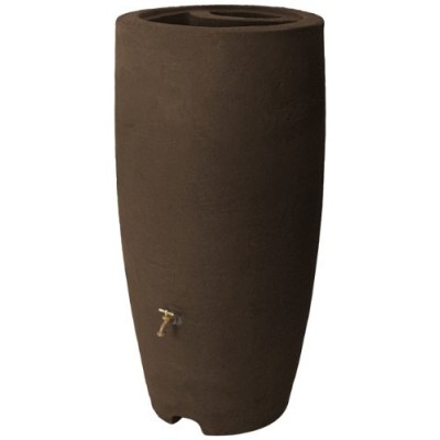 Algreen Products Athena Rain Barrel 80-Gallon, Brownstone