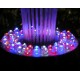 Floating Spray Fountain with 48 LED Light and 550 GPH Pump (Black) (6"H x 12"W x 12"D)