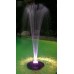 Floating Spray Fountain with 48 LED Light and 550 GPH Pump (Black) (6"H x 12"W x 12"D)