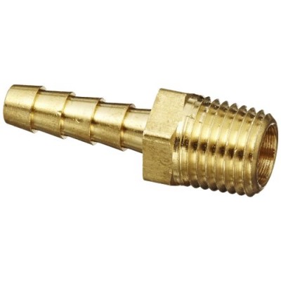 Anderson Metals 57001-0404 Brass Hose Fitting, Adapter, 1/4" Barb x 1/4" NPT Male Pipe Anderson Metals 57001-0404 Brass Hose Fitting, Adapter, 1/4" Barb x 1/4" NPT Male Pipe