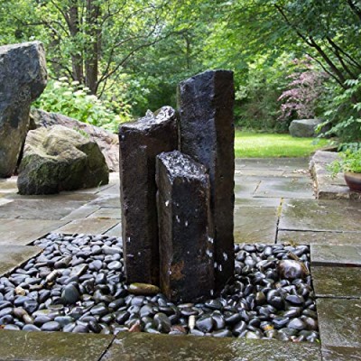 Aquascape Mongolian Basalt Stone Fountain Columns, Set of 3, 24-Inch, 30-Inch, 36-Inch | 58062 Aquascape Mongolian Basalt Stone Fountain Columns, Set of 3, 24-Inch, 30-Inch, 36-Inch | 58062