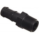 Banjo HB075 Polypropylene Hose Fitting, Adapter, 3/4" NPT Male x 3/4" Barbed