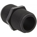 Banjo NIP075-SH Polypropylene Pipe Fitting, Short Nipple, Schedule 80, 3/4" NPT Male, 1-13/16" Length