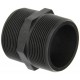 Banjo NIP200-SH Polypropylene Pipe Fitting, Short Nipple, Schedule 80, 2" NPT Male, 2-1/2" Length