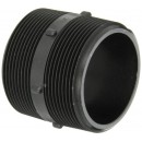 Banjo NIP300-SH Polypropylene Pipe Fitting, Short Nipple, Schedule 80, 3" NPT Male, 3" Length