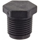 Banjo PLUG050 Polypropylene Pipe Fitting, Plug, Schedule 80, 1/2" NPT Male