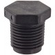 Banjo PLUG050 Polypropylene Pipe Fitting, Plug, Schedule 80, 1/2" NPT Male