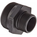 Banjo RN300-200 Polypropylene Pipe Fitting, Reducing Nipple, Schedule 80, 3" NPT Male x 2" Length