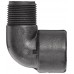 Banjo SL075-90 Polypropylene Pipe Fitting, 90 Degree Street Elbow, Schedule 80, 3/4" NPT Female x NPT Male