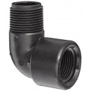 Banjo SL075-90 Polypropylene Pipe Fitting, 90 Degree Street Elbow, Schedule 80, 3/4" NPT Female x NPT Male