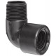 Banjo SL075-90 Polypropylene Pipe Fitting, 90 Degree Street Elbow, Schedule 80, 3/4" NPT Female x NPT Male