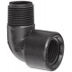 Banjo SL100-90 Polypropylene Pipe Fitting, 90 Degree Street Elbow, Schedule 80, 1" NPT Female x NPT Male