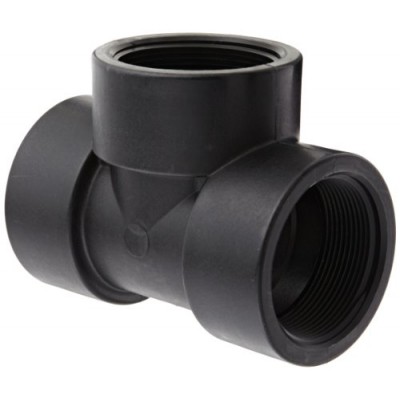 Banjo TEE200 Polypropylene Pipe Fitting, Tee, Schedule 80, 2" NPT Female