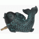 Beckett Fish Spitter - Great Decor for Ponds, Water Gardens, Decks, Patios, Yards - Lifelike Detailed Artwork with Antique Verdigris Finish - Durab...