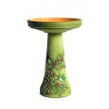 Burley Clay Hummingbird Bird Bath Set