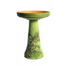 Burley Clay Hummingbird Bird Bath Set