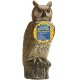 Dalen Gardeneer 100055888 Gardeneer by Dalen Solar Action Owl Natural Scarecrow Device, 18in, 18 In. yellow