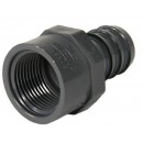 Dura Schedule 40 PVC Straight Insert Adapters 1" FPT x 1" Hose Barb
