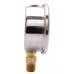 2-1/2" Oil Filled Pressure Gauge - Stainless Steel Case, Brass, 1/4" NPT, Lower Mount Connection 0-100PSI