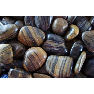 Exotic PSS1030 Polished Pebble, Striped, 5 Pounds, 1/2-Inch to 1-Inch