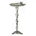 Gifts & Decor Verdigris Leaf Antique Style Outdoor Garden Birdbath