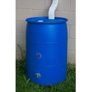 Good Ideas RB55-BLUE Big Blue Recycled Rain Barrel, 55-Gallon