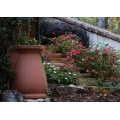 Good Ideas RWURN Rain Wizard Rain Barrel Urn 65-Gallon, Terra Cotta