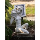 GSL SS-GSL-SL0606 Kneeling Girl Pond Spitter with 2 Watt Solar Pump