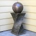 30" Floating Sphere Fountain: Outdoor Water Feature, Garden Fountain, Patio Fountain. Great Water Fountain for All Outdoor Spaces