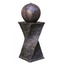 30" Floating Sphere Fountain: Outdoor Water Feature, Garden Fountain, Patio Fountain. Great Water Fountain for All Outdoor Spaces