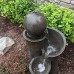 35" Floating Sphere Waterslide Fountain - Indoor/Outdoor Water Feature Great for Patios and Gardens
