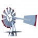 HomGarden 8' Windmill Yard Ornametal Steel Garden Wind Mill Weather Vane Weather Resistant Decoration for Home, Backyard (Sliver) HomGarden 8' Windmill Yard Ornametal Steel Garden Wind Mill Weather Vane Weather Resistant Decoration for Home, Backyard (Sliver)