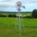 HomGarden 8' Windmill Yard Ornametal Steel Garden Wind Mill Weather Vane Weather Resistant Decoration for Home, Backyard (Sliver) HomGarden 8' Windmill Yard Ornametal Steel Garden Wind Mill Weather Vane Weather Resistant Decoration for Home, Backyard (Sliver)