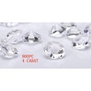 jollylife 800 Diamond Table Confetti Wedding Bridal Shower Party Decorations 4 Carat/ 10mm Clear