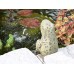 Sitting Frog Pond Spitter -stone statue/sculpture-water garden accent- Great Garden Gift Idea!