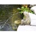 Sitting Frog Pond Spitter -stone statue/sculpture-water garden accent- Great Garden Gift Idea!