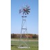 18' Windmill Aerator System | American Eagle | Pond Aeration Wind Mill System Kit | Strong 4 Leg Tower
