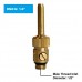 NAVADEAL 1/4" DN8 Brass Multi Direction Comet Water Fountain Nozzle Spray Pond Sprinkler Head (1)