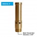 NAVADEAL 2" DN50 Brass Bubbling Foam Water Fountain Nozzle Spray Pond Sprinkler - For Garden Pond, Amusement Park, Museum, Library