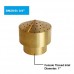 NAVADEAL 3/4" DN20 Brass Cluster Water Fountain Nozzle Spray Pond Sprinkler - For Garden Pond, Amusement Park, Museum, Library