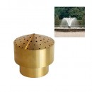 NAVADEAL 3/4" DN20 Brass Cluster Water Fountain Nozzle Spray Pond Sprinkler - For Garden Pond, Amusement Park, Museum, Library