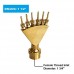 NAVADEAL Brass Blossom Fountain Nozzle Pool Pond Spray Head (1 1/2" DN40)